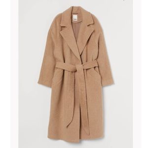 NWOT H&M Oversized Wool-Blend Wrap Coat